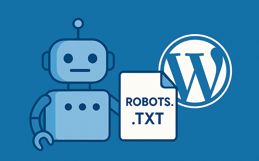 Illustratie van robots.txt in WordPress met instellingen en crawlregels voor zoekmachines